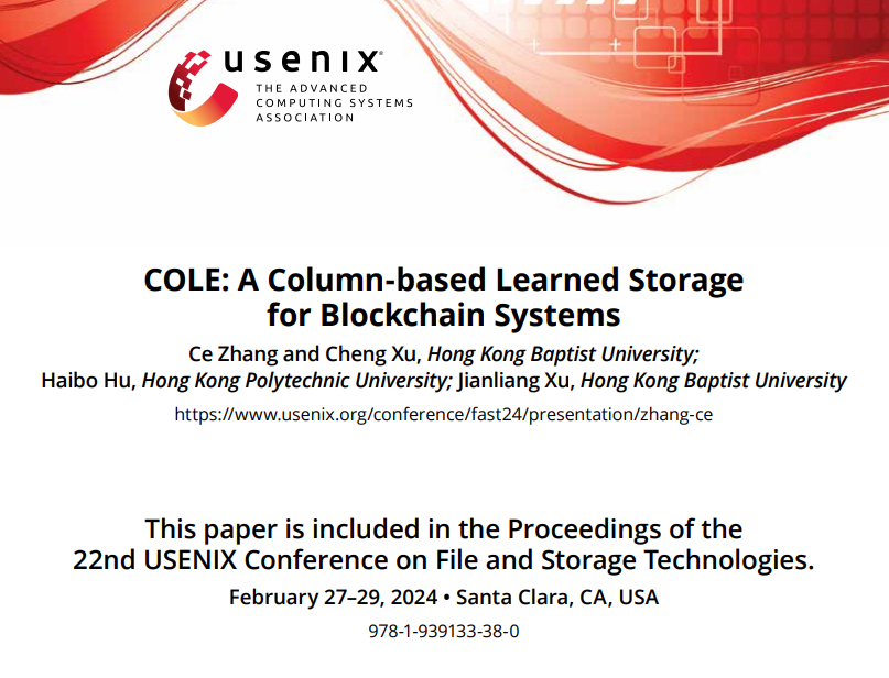 A Column-based Learned Storage for Blockchain Systems缩略图